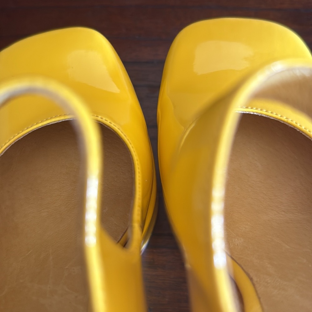 Jeffery Campbell Yellow Platform Mary Jane Shoes size 7 - Picture 6 of 7